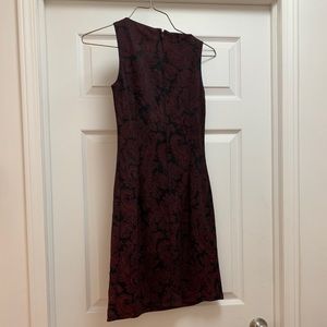 Dark purple patterned dress